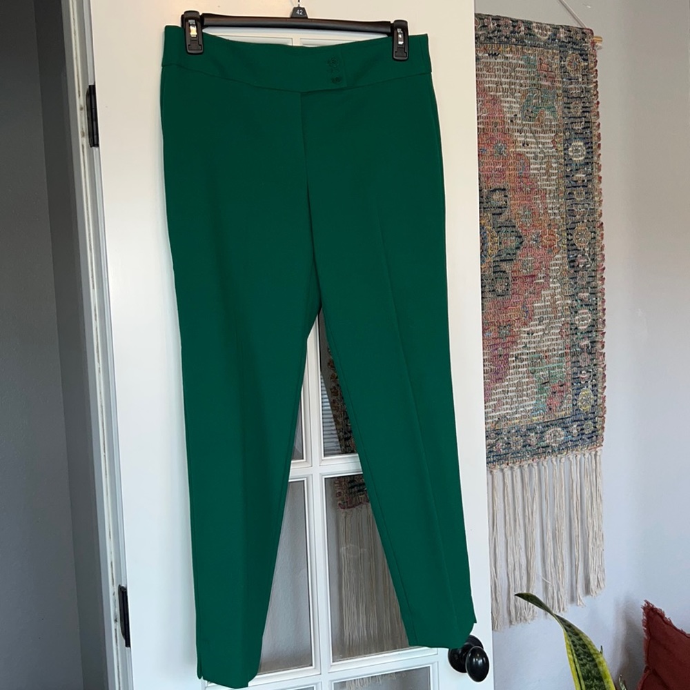 Talbots Kelly Green Ankle Pant Sz 8